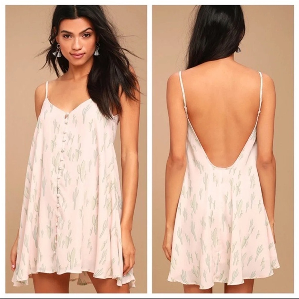 Lulu’s Cactus Print Swing Dress